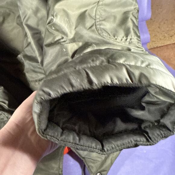 Members Only Jacket Women Green Faux Fur Hood Double Zipper Soft Lining 3XL - Picture 11 of 12